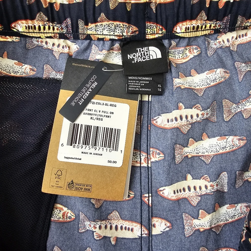 The North Face Men’s Printed Class V Pull-On Shorts XL